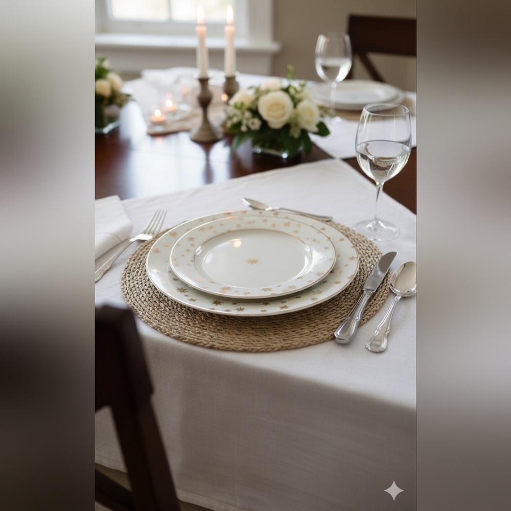 Sakura White and Gold Salad Plate Only‎ Set Of 4